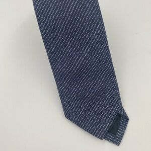 Theory Blue and White Patterned Men's Tie